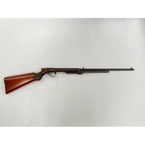 9218 - A vintage BSA style .177 air rifle with walnut stock, replaced trigger guard. AIR WEAPON: BUYER MUST... 