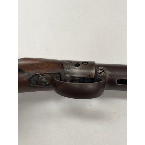 9218 - A vintage BSA style .177 air rifle with walnut stock, replaced trigger guard. AIR WEAPON: BUYER MUST... 