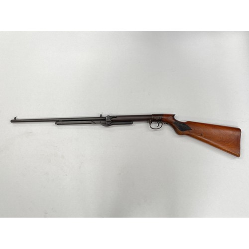 9218 - A vintage BSA style .177 air rifle with walnut stock, replaced trigger guard. AIR WEAPON: BUYER MUST... 