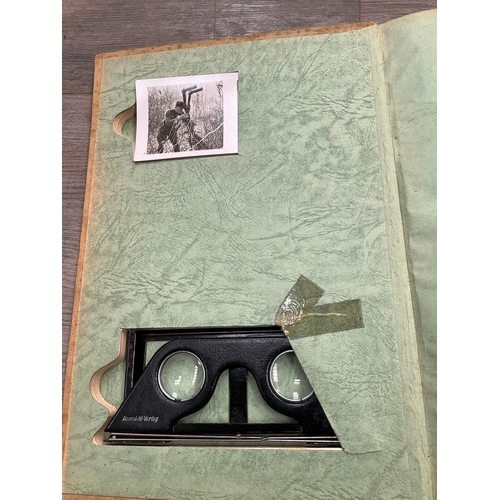 9287 - An original WWII German 1940 Der Kampf Im Westen 3D propaganda stereo photo album complete with all ... 