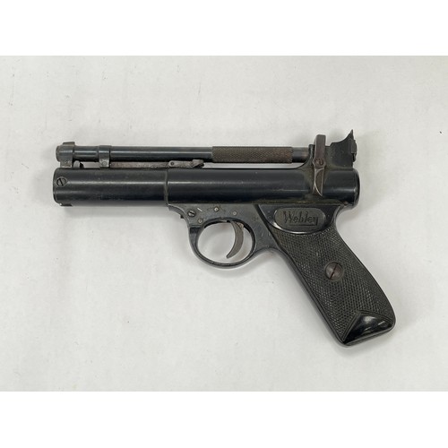 9241 - A Webley Premier .22 air pistol. AIR WEAPON: BUYER MUST BE 18+ YEARS OLD