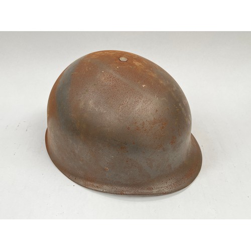 9269 - A USMC helmet, steel, possibly Vietnam War era