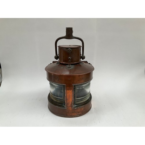 9309 - A WWII ship's navigation light with combined side lights, marked 1942.