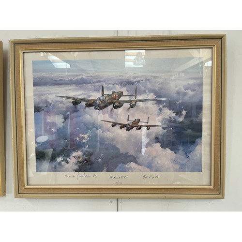 9303 - A signed print “The Lancaster VCs” after Robert Taylor, signed by Norman Jackson VC and Bill Reid VC... 