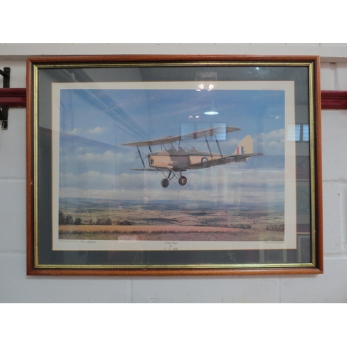 1039 - E.A MILLS, a limited edition print of bi-plane titled 