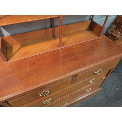 1055 - A circa 1900 walnut chest of two short over two long drawers, brass handles, plinth base, 82cm high ... 