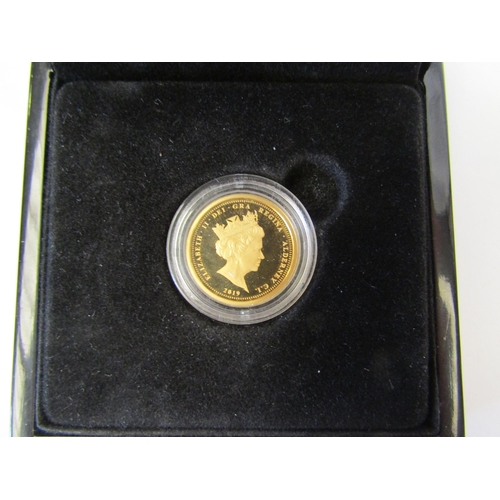 1353 - A Hattons of London boxed 2019 200th Anniversary of Queen Victoria's birth , 24 carat gold proof 