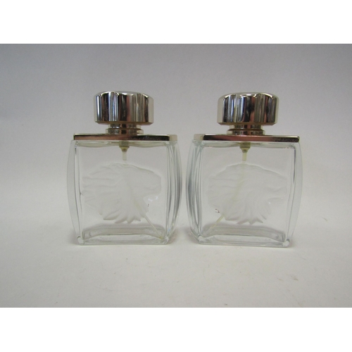 1408 - A pair of Lalique perfume bottles