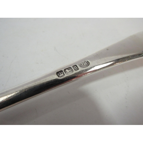 1417 - A silver ladle, John Round & Sons Ltd, Sheffield 1899, 269g, 31cm long