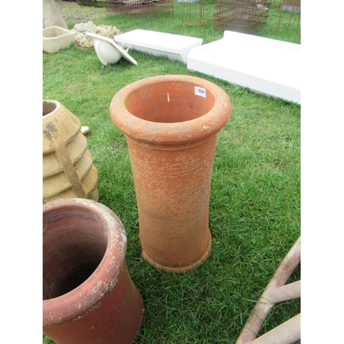 5365 - A terracotta cannon top chimney pot