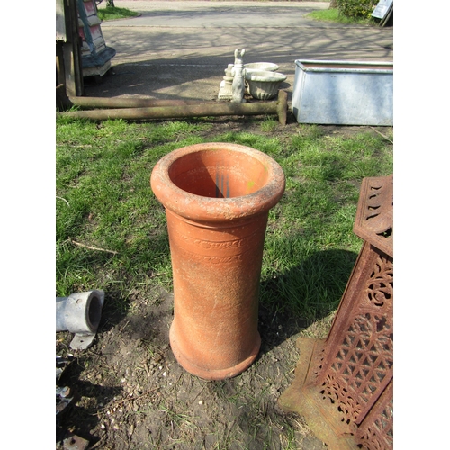 5365 - A terracotta cannon top chimney pot