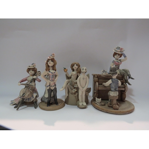 4264 - Hillary Brock ceramic figures (19) with some associated paperwork