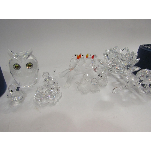 4301 - A collection of twelve Swarovski silver crystal items, all boxed and certificated for most: 