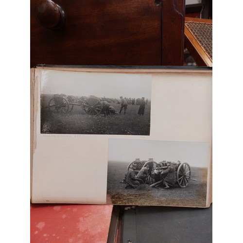 4232 - Three photograph albums, one interwar depicting scenes in Egypt, military shots, family. Another pre... 