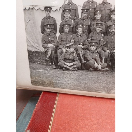 4232 - Three photograph albums, one interwar depicting scenes in Egypt, military shots, family. Another pre... 