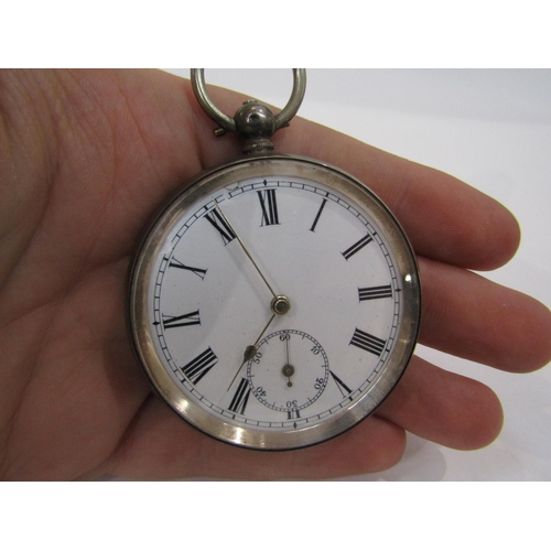 6005 - Three 19th Century silver pocket watches, various makers