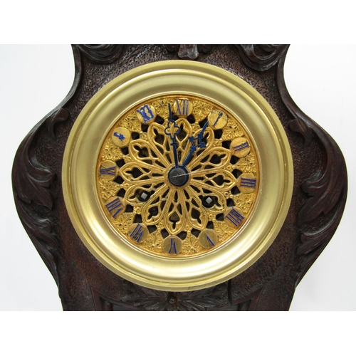 6031 - A Mid 19th Century French mantel clock in serpentine case, movement marked Dumoulinneuf/Molle a Pari... 