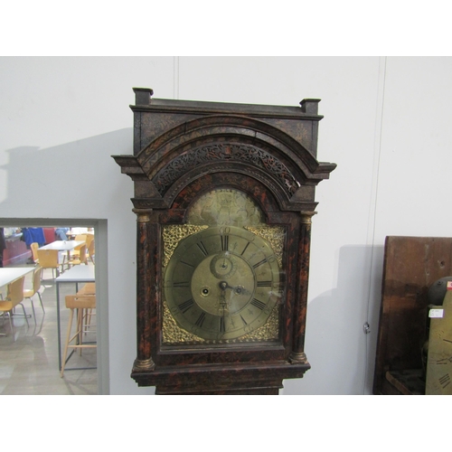 6037 - An 18th Century 8-day longcase clock with brass dial, Roman chapter ring and date/seconds, signed Da... 