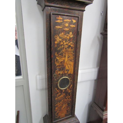 6037 - An 18th Century 8-day longcase clock with brass dial, Roman chapter ring and date/seconds, signed Da... 