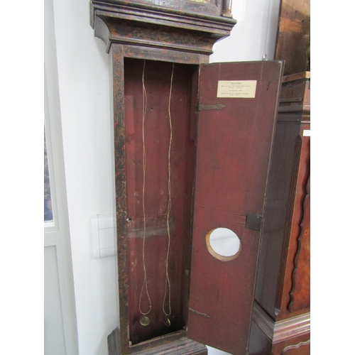 6037 - An 18th Century 8-day longcase clock with brass dial, Roman chapter ring and date/seconds, signed Da... 