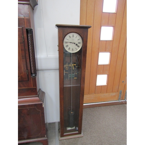 6040 - A 20th Century oak cased Synchromonic electric master clock with pendulum