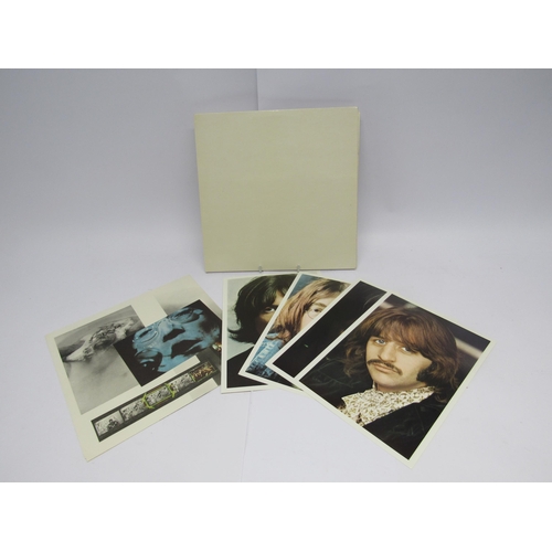 8219 - THE BEATLES: 'The Beatles (White Album) 2 x LP, UK reissue in embossed un-numbered sleeve, complete ... 