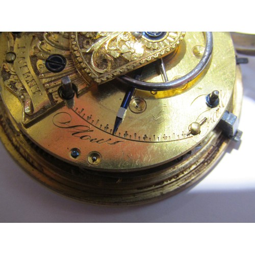 6004 - A Chester silver cased fusee movement pocket watch dating to 1819