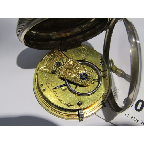 6004 - A Chester silver cased fusee movement pocket watch dating to 1819