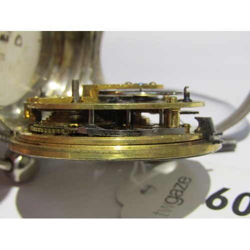 6004 - A Chester silver cased fusee movement pocket watch dating to 1819