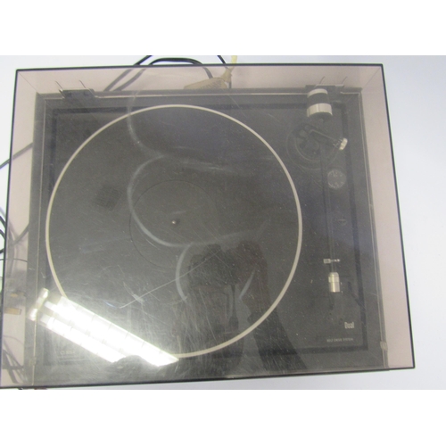 8456 - A Dual CS505-4 belt drive turntable with Dual ULM68E cartridge, no lid hinges