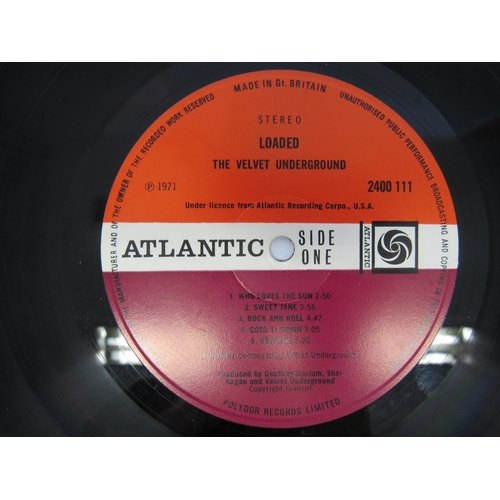 8225 - THE VELVET UNDERGROUND: 'Loaded' LP, 1971 UK pressing with plum and orange Atlantic labels (2400 111... 