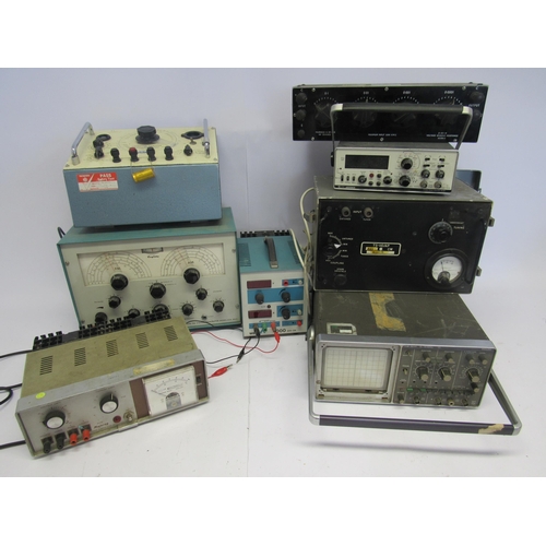 8451 - A collection of electrical testing equipment to include Hunts CRB 3 capacitor analyser and resistanc... 