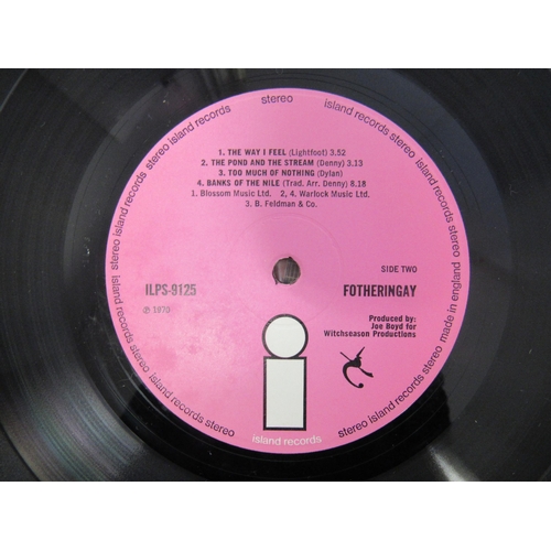 8003 - FOTHERINGAY: 'Fotheringay' LP, smooth pink Island white 