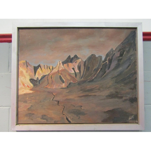 1056 - DAVID LUCKHURST: Oil on canvas entitled 