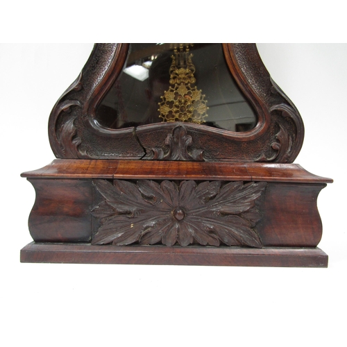 9003 - A Mid 19th Century French mantel clock in serpentine case, movement marked Dumoulinneuf/Molle a Pari... 