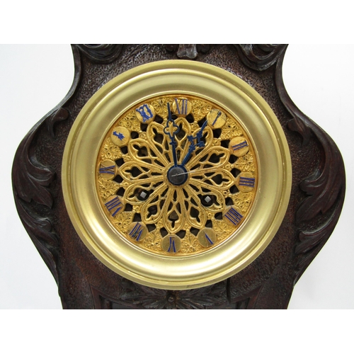 9003 - A Mid 19th Century French mantel clock in serpentine case, movement marked Dumoulinneuf/Molle a Pari... 