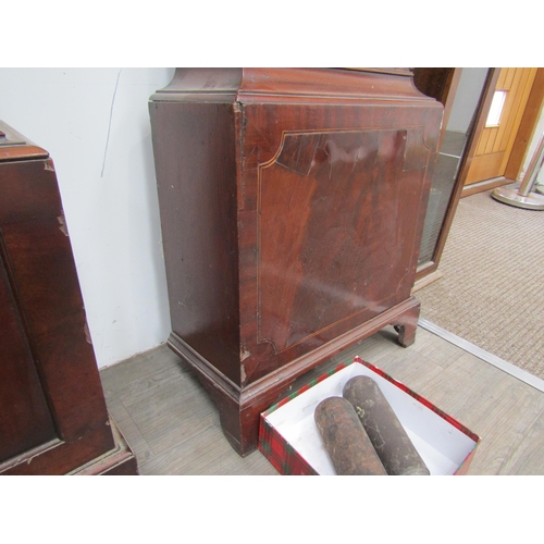 9005 - A William Latch of Newport long case clock with Roman dial, second subsidiary, calendar wheel, the c... 