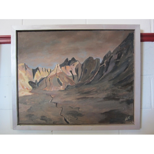 1056 - DAVID LUCKHURST: Oil on canvas entitled 