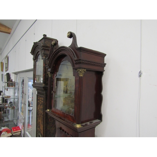 9023 - An 18th Century brass dial musical longcase clock (3 train), dial signed Joseph Fifield, Winchester,... 