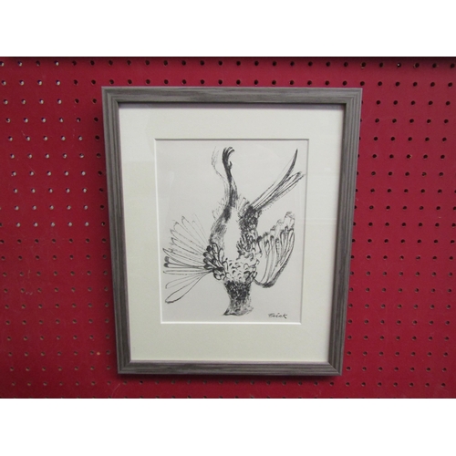 1116 - A limited edition print after Elisabeth Frink depicting a hanging pheasant, No. 1112/5,000, framed a... 