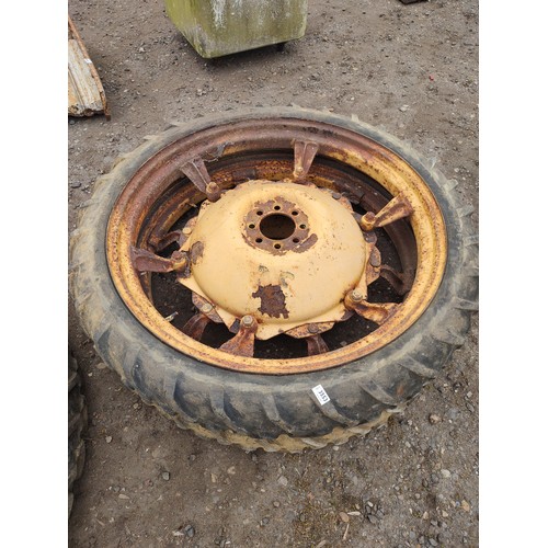 3553 - A pair of Tractor Wheels with Tyres    (E) £20-30