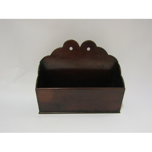 4248 - A collection of treen: two letter racks, an inkwell (3)