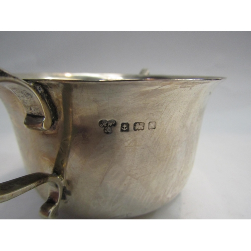 4428 - A silver Harrods Limited twin handled sugar bowl, Birmingham 1934, approx 4 troy oz, monogrammed