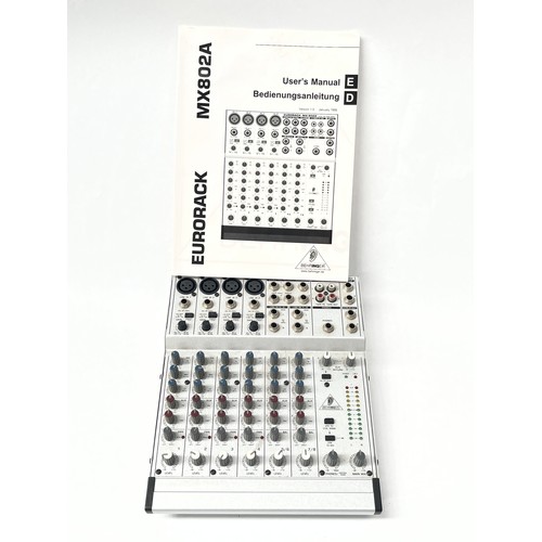 8072 - A Behringer Eurorak MX 802A mixer