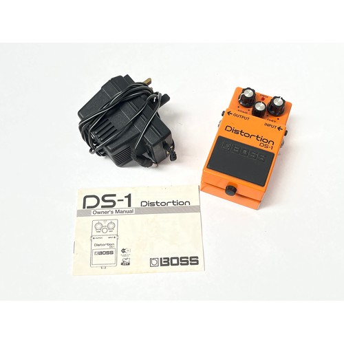 8078 - A Boss Distortion DS-1 effects pedal, made in Taiwan