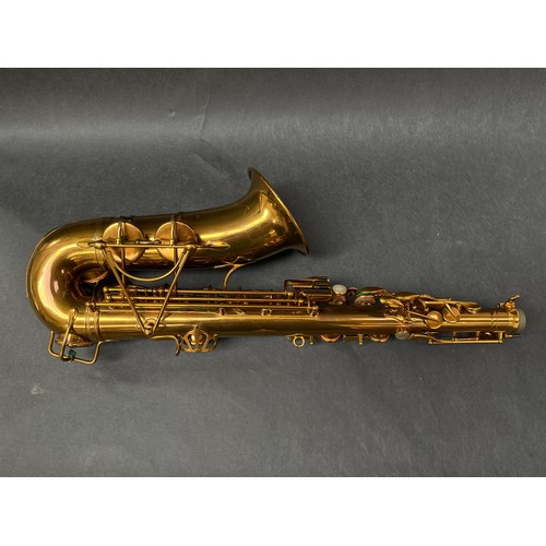 8004 - An H. Selmer alto saxophone “Cigar Cutter”, circa 1933, original finish, Selmer hard case, serial 18... 