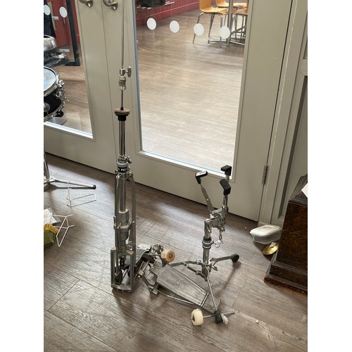 8043 - A Premier hi hat stand, a Pearl kick drum pedal and a snare stand (3)