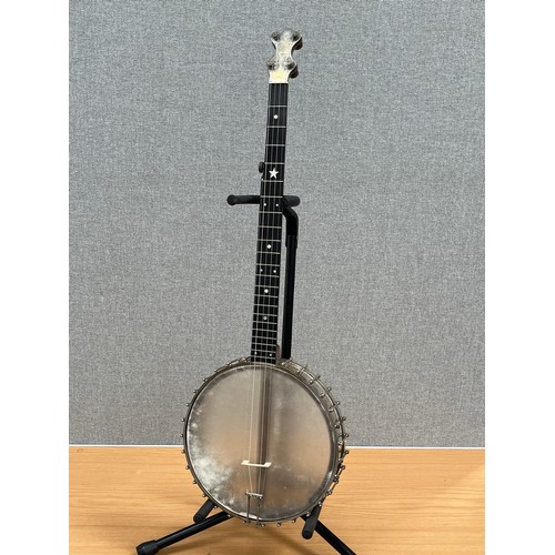 8184 - A Thomas Hewett Patent banjo Stainer Manufacturing Co. Ltd., with case