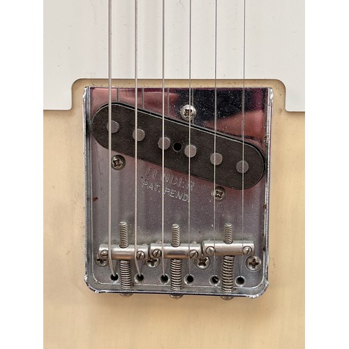 8176 - A Fender USA Telecaster Vintage Series, serial V1208239, Olympic White with wood grain visible, fitt... 