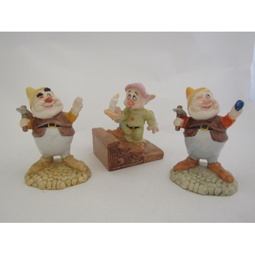 9003 - Three Royal Doulton Snow White and the Seven Dwarfs figures - 